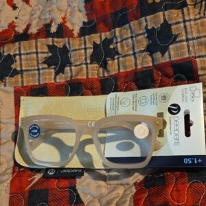 Peepers Beige Reading Glasses +1.50 3486 Montage